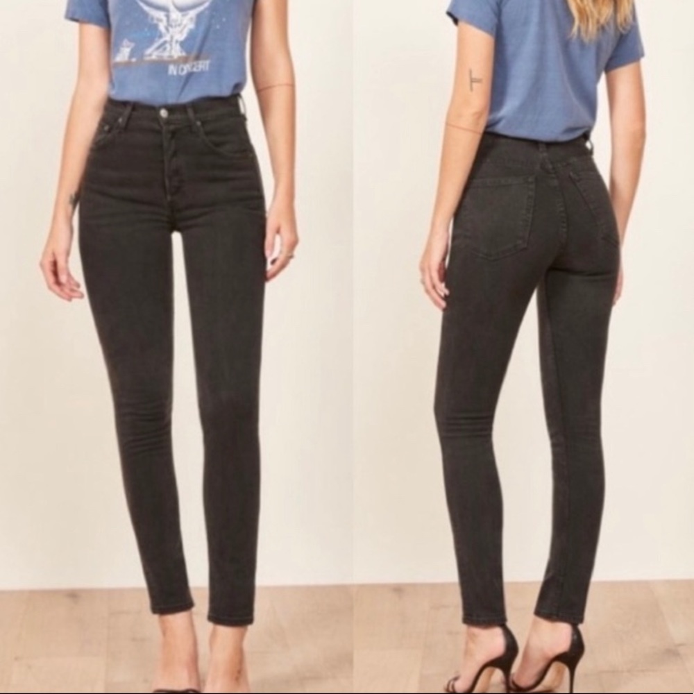 Reformation Serena High Skinny Jeans in Argentine